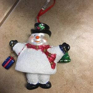 Free with bundle snowman Christmas ornament